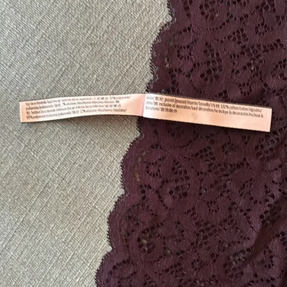 Victoria's Secret Black and Purple high rise Lace thong Panties - Picture 7 of 13